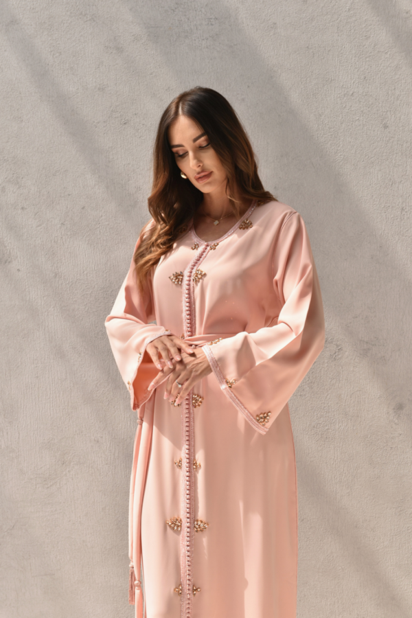 ⁦Peach Classy Kaftan⁩ - الصورة ⁦3⁩