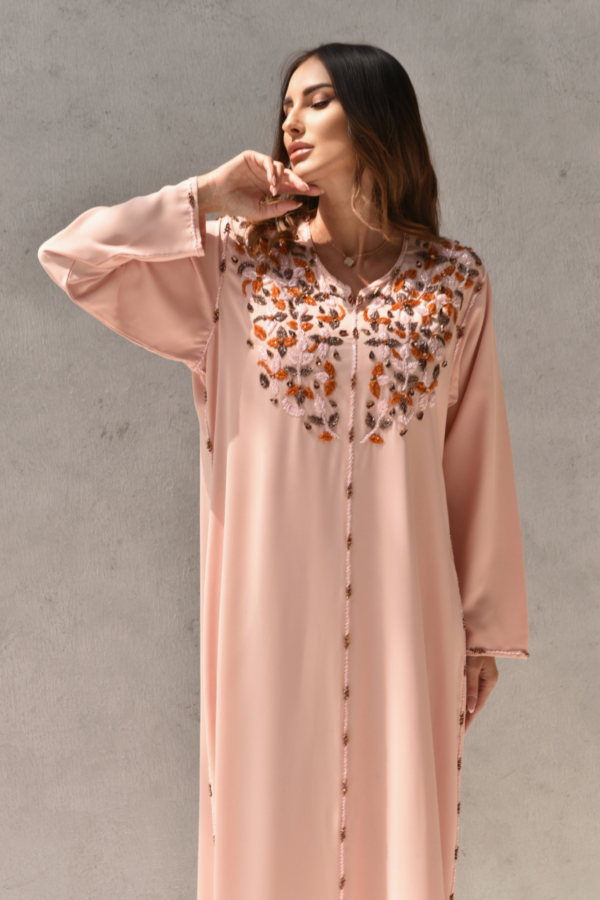 ⁦Royal Peach Kaftan⁩ - الصورة ⁦2⁩