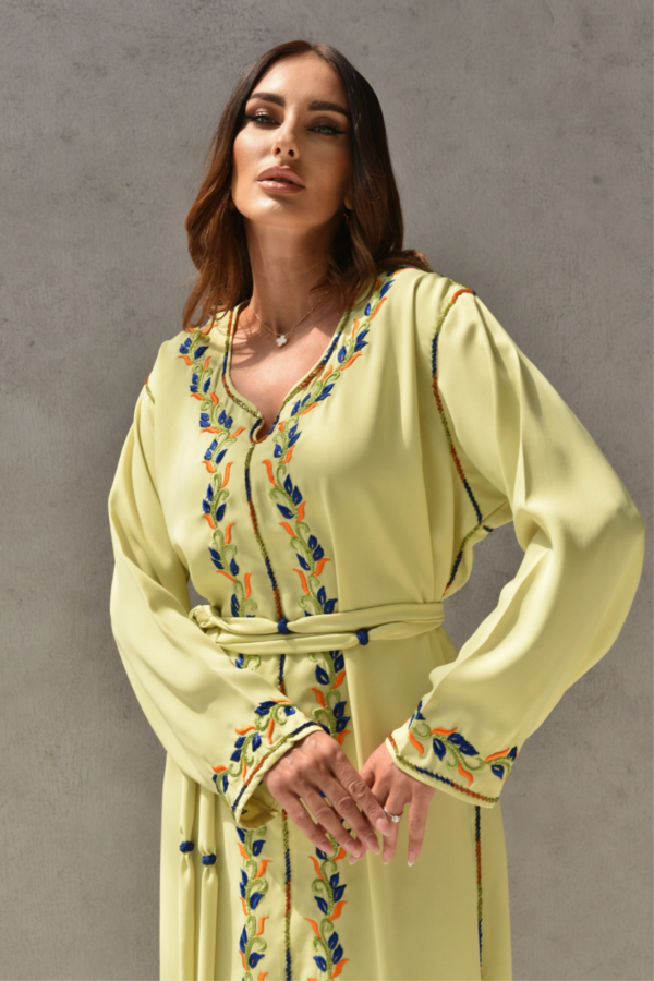 Yellow Occasions Kaftan - Image 4