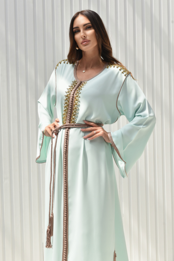 Turquoise Classy Kaftan