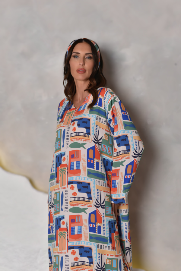 Colorful Ashkal Occasions Kaftan