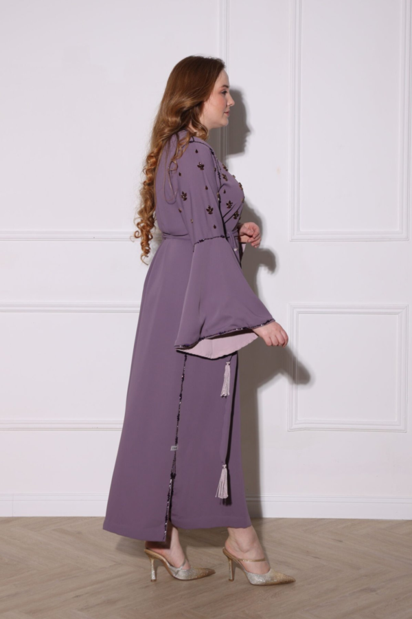 Purple Swarvoski Kaftan - Image 5
