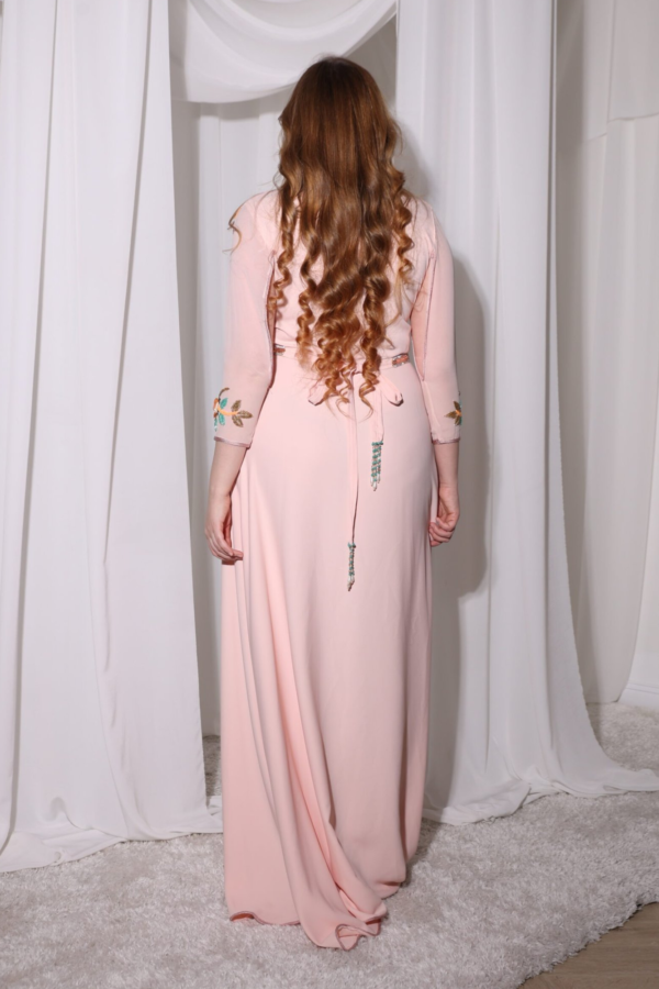 Colorful Beads Royal Pink Kaftan - Image 5
