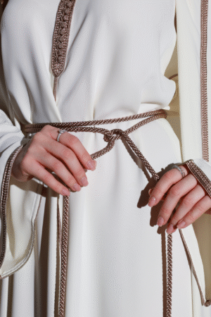 White & Brown Royal Kaftan